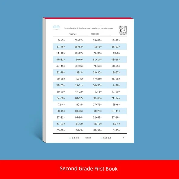 İlkokul Matematik Çalışma Kitabı 1-4. Sınıf - 2. Sınıf 1. Kitap