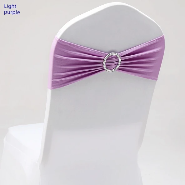 Polyester Sandalye Fiyonk Bağlantısı - 35x14cm Açık Mor