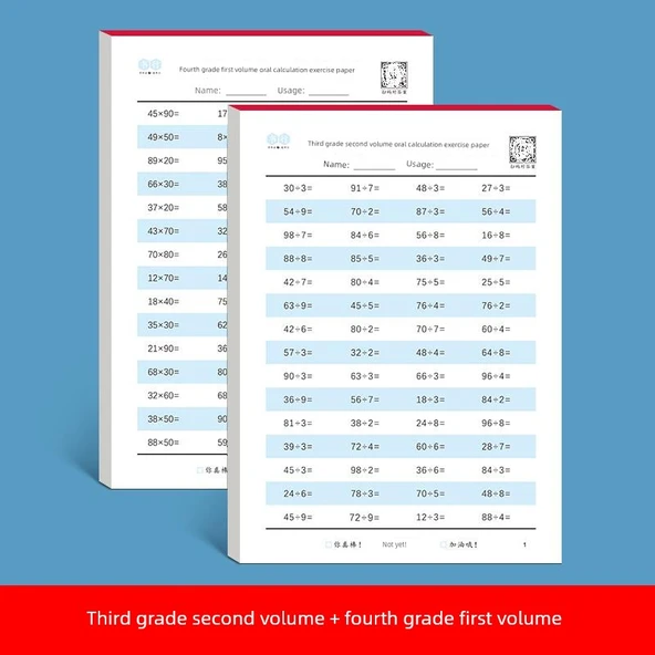 İlkokul Matematik Çalışma Kitabı 1-4. Sınıf - 3. Sınıf 2. Cilt + 4. Sınıf 1. Cilt