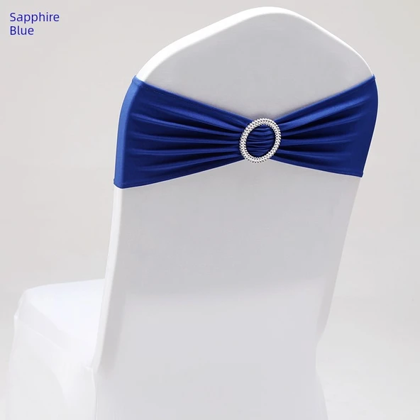 Polyester Sandalye Fiyonk Bağlantısı - 35x14cm Kraliyet Mavisi
