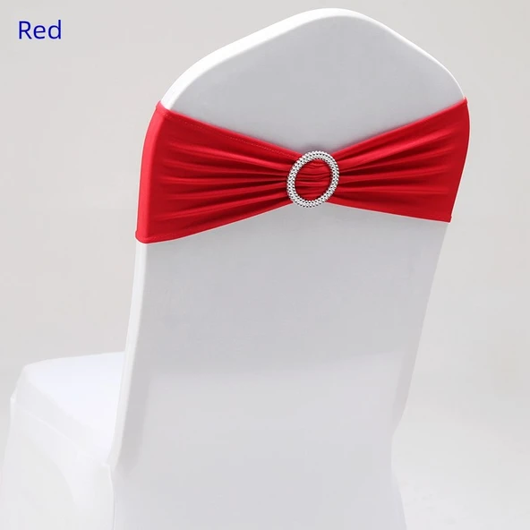 Polyester Sandalye Fiyonk Bağlantısı - 35x14cm Kırmızı