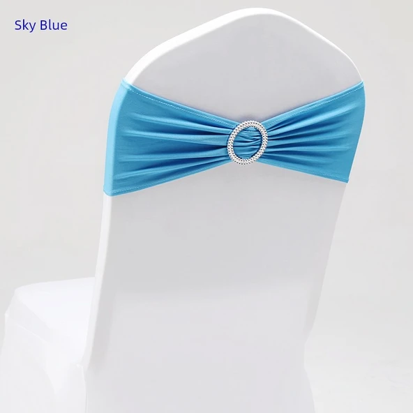 Polyester Sandalye Fiyonk Bağlantısı - 35x14cm Gök Mavisi
