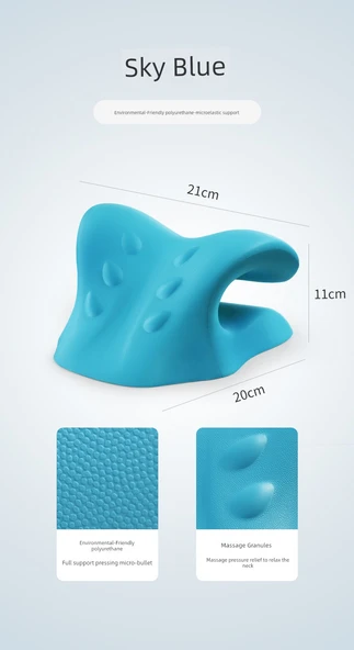 Boyun Koruyucu 2. Nesil Yastık - Ters Yaylı - Gök Mavisi - 7-11cm