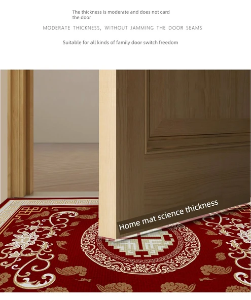 Çin Tarzı Kırmızı Giriş Kapısı Paspası - Kırmızı 2 - 60cm x 90cm - 11