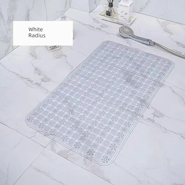 Kaymaz PVC Banyo Paspası - 45x78cm - Gök Mavisi - 6