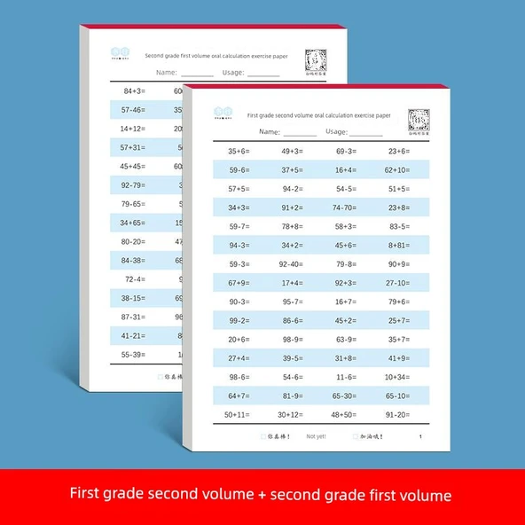 İlkokul Matematik Çalışma Kitabı 1-4. Sınıf - 1. Sınıf 2. Cilt + 2. Sınıf 1. Cilt