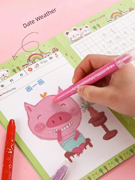 A5 Okuma Yazma Çizim Defteri - 8 Adet - Resim 4