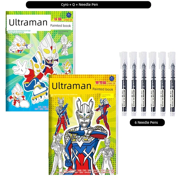 Ultraman Boyama Kitabı - Cello + Q Versiyon ve İğne Uçlu Kalem