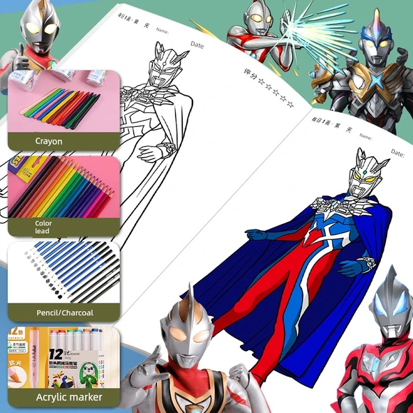 Ultraman Boyama Kitabı - Cerro + Degas + Zeta + Q Versiyon - 6