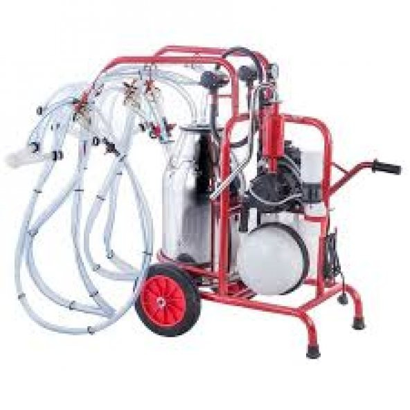 KURTSAN ÇİFTLİ DÖRT BAŞLIKLI KEÇİ KOYUN SAĞIM MAKİNASI 40LT PASLANMAZ GÜĞÜM YAĞLI SAĞIM MAKİNASI