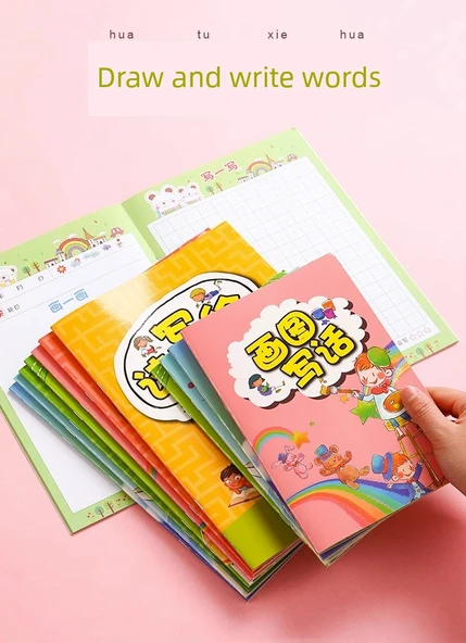 A5 Okuma Yazma Çizim Defteri - 8 Adet - Resim 7