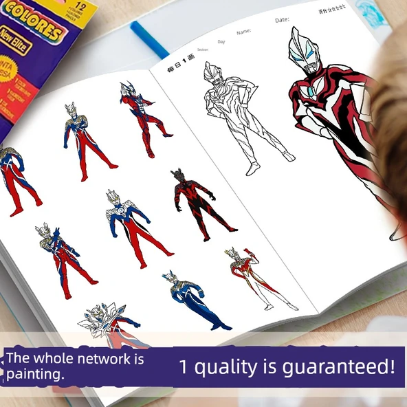 Ultraman Boyama Kitabı - Cerro + Zeta ve Kalem Seti - 5
