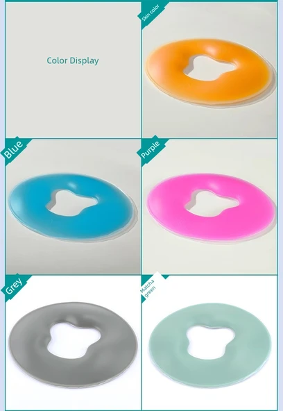 Silikon Yüz Yastığı - 2. Nesil Ten Rengi Sert Tabanlı Yuvarlak 2.5cm Kalın - 11
