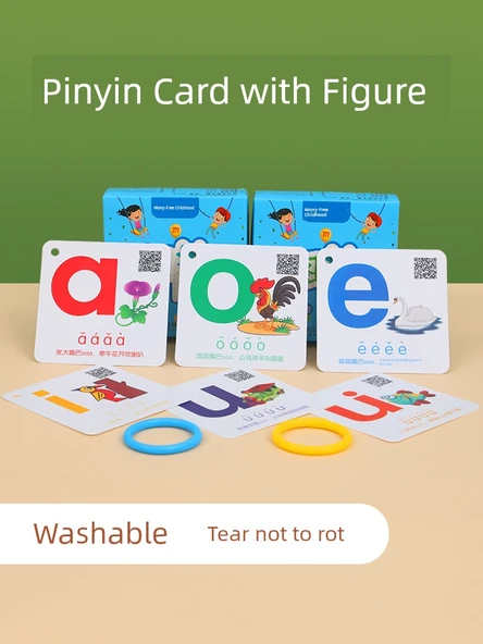 Pinyin Kartı ve 1. Sınıf Okuma Yazma Kartı (Karton) - 2