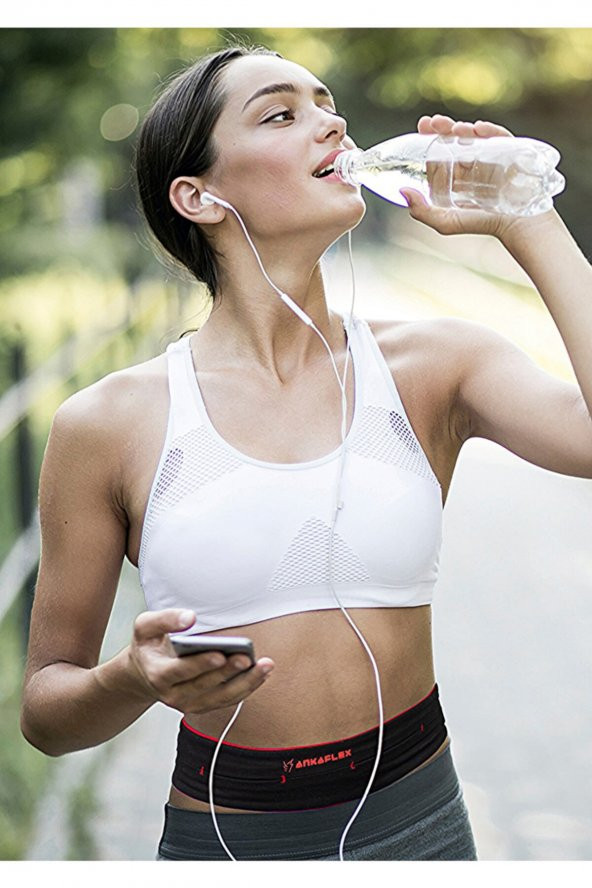 Kadın Erkek Bel Çantası Spor Koşu Fitness Sporcu Bele Takılan Çanta Telefon Tutma Bandı - Resim 3