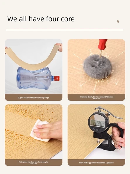 Kaymaz Ahşap Desenli Merdiven Halısı - Abanoz - 20'li Paket - Geniş - 4