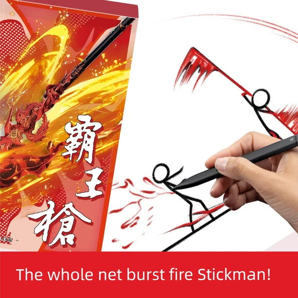 Çocuklar için Kalem Kontrolü Eğitim Kitabı - Long Yin Dao + Xuanyuan Kılıcı + Hükümdar Mızrağı + Xuan Ming Baltası (4 Adet) - 3