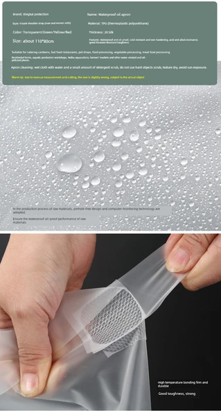 Minimalist Mutfak Önlüğü - Mavi 20 İpek - 120x90cm - Resim 9