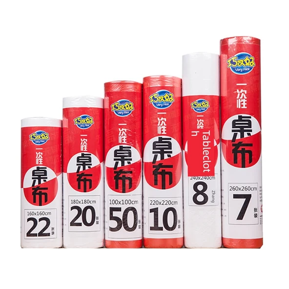 Şeffaf Tek Kullanımlık Masa Örtüsü - Beyaz 1.2x1.8 m (25 adet) - 3