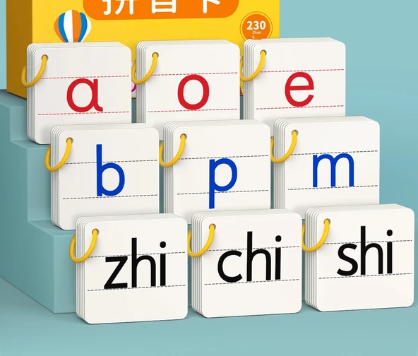 İlkokul 1. Sınıf için Pinyin Kartları - Çince Pinyin Alıştırma Kitabı - 8