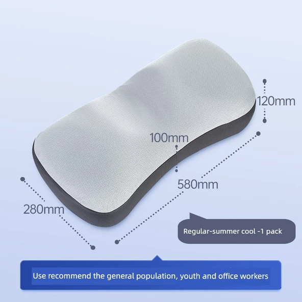 Mini Taşınabilir Hafızalı Pamuklu Boyun Koruyucu Yastık - Normal - 1 Adet - 7-12cm - Yazlık