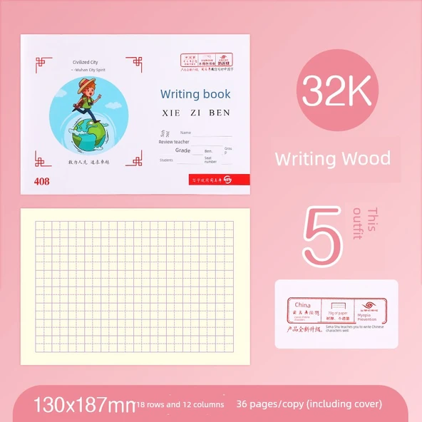 32k Yazı Defteri - 5 Kitap - 36 Sayfa