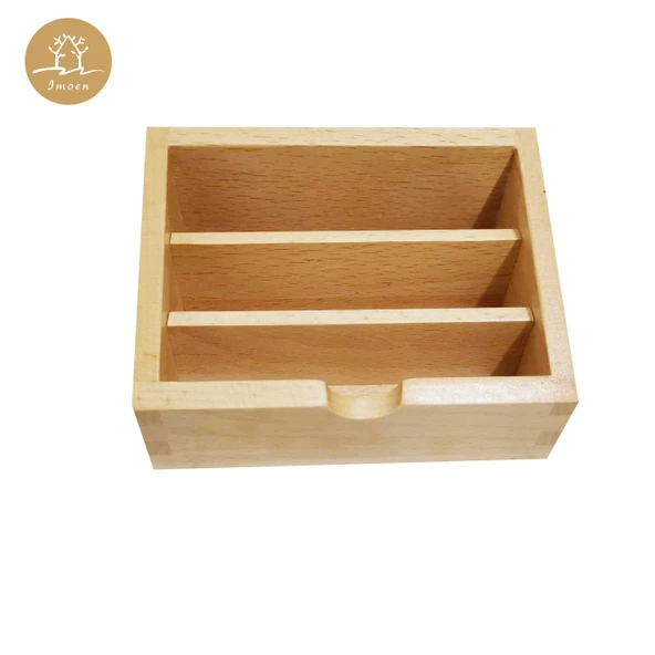 Montessori Kayın Ağacı Üç Segmentli Kart Tabanı