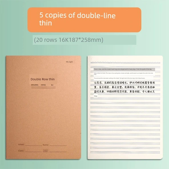 16K Çift Defter - 5 Adet