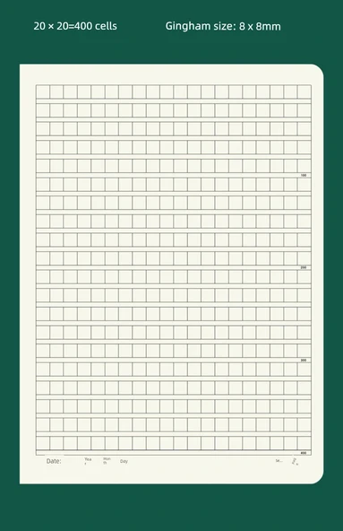 16K Kareli Defter - 5 Adet - Resim 10