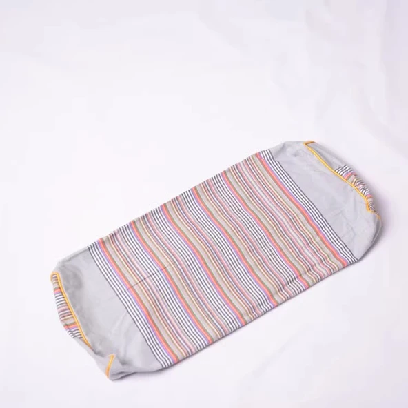 Pamuklu Yastık Kılıfı - 50x20x8 cm - Gri