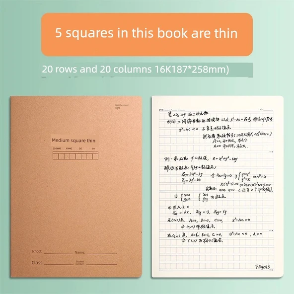 16K Orta Kareli Defter - 5 Adet