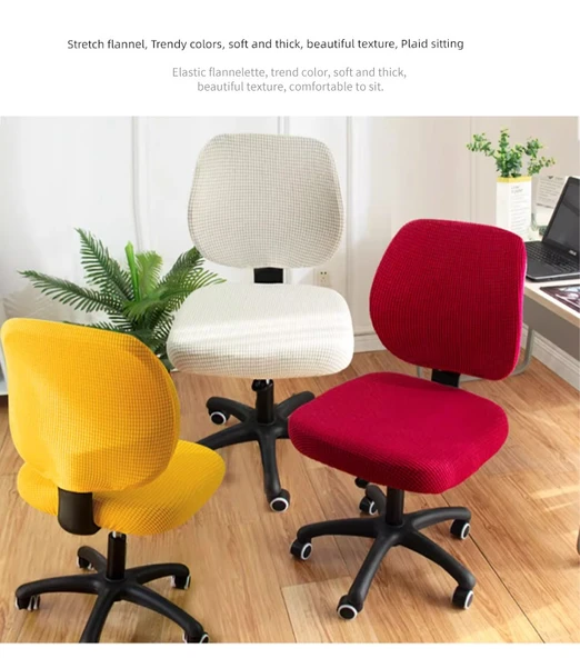 Modern Ofis Sandalyesi Minder Kılıfı - Yıldız Zinciri-Arduvaz Mavisi - Tekli Set (1 Oturak + 1 Sırt) - 7