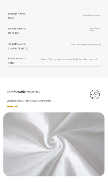 Masaj Otel için Tek Kullanımlık Tela Yatak Örtüsü - Kalınlaştırılmış Hava Geçirgen 80*180 (Model 2) - 9