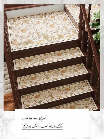 Kaymaz Ses Geçirmez Merdiven Halısı - Yeşil Orman Diatomlu Çamur - 22x50cm - 6