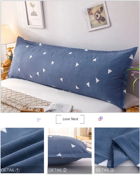 Çift Kişilik Uzun Yastık Kılıfı - Meteor Yağmuru Desenli - 1.2 Metre - 12