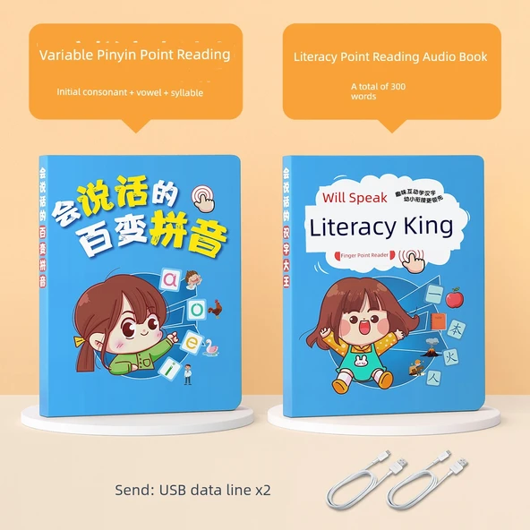 Pinyin Okuma Makinesi Sesli Kitap - Pinyin ve Okuma Yazma Seti