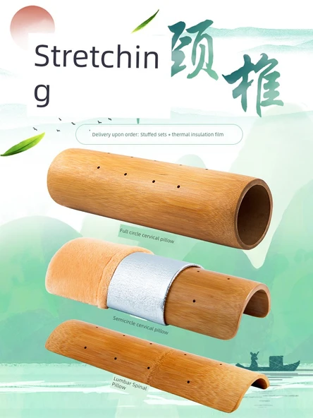 Bambu Yazlık Boyun Yastığı - Yarım Daire Yükseklik 7cm - 5