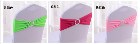 Lastikli Sandalye Arkası Çiçek Dekorasyonu 15x35cm - Koyu Kırmızı - 11