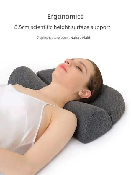 Hafızalı Sünger Boyun Yastığı - Standart Gizemli Gri - 3