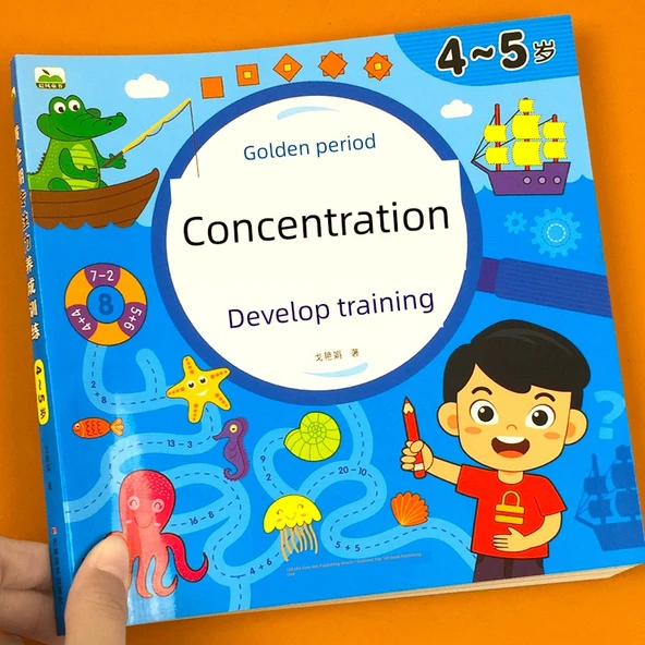 Çocuklar İçin Zeka Geliştirme Oyunu Kitabı - 4-5 Yaş