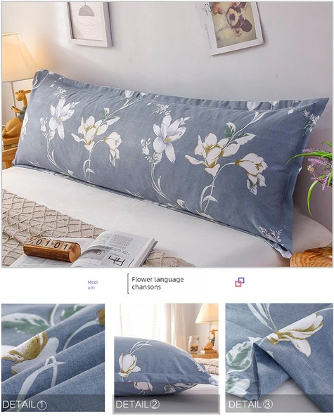 Çift Kişilik Uzun Yastık ve Kılıfı - Hua Ding Hikayesi Desenli - 1.5 Metre - 7