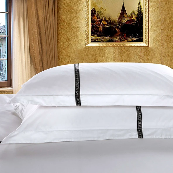 Pamuk Otel Yastık Kılıfı - Bahar Dönüşü Desenli - 55x85 cm - 3