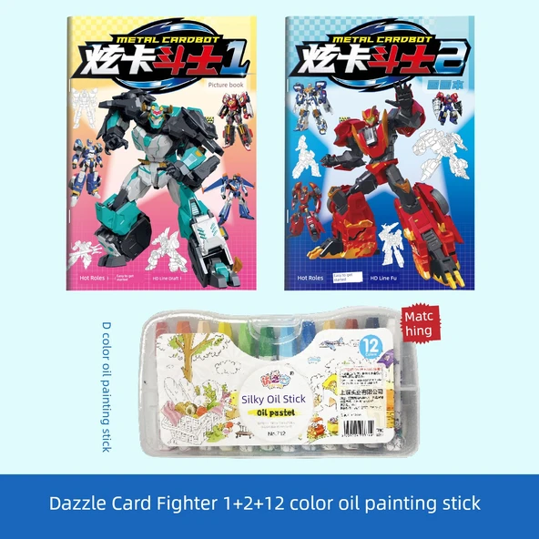 Dazzle Kart Savaşçısı 1+2 Yağlı Boya Çubuklu