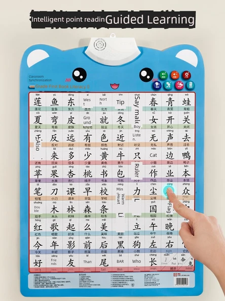 Çocuk İlkokul Okuma Yazma Öğrenme Duvar Tablosu - Birinci Sınıf Kitabı [2] - Resim 4