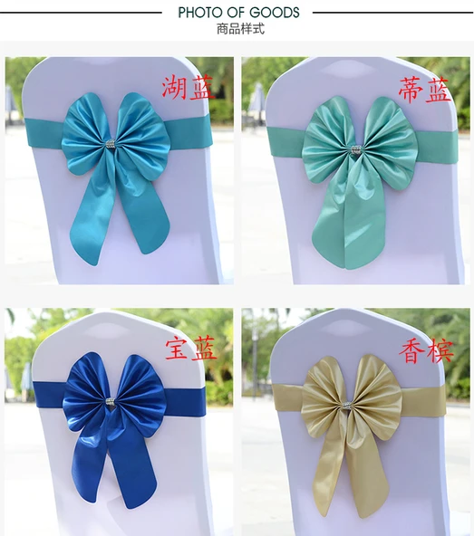 Fiyonklu Sandalye Kılıfı - Şampanya Altını - Resim 10