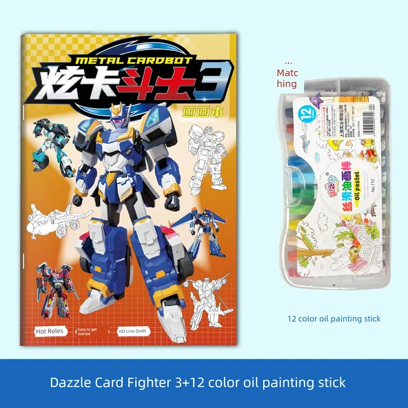 Dazzle Kart Savaşçısı 3 Yağlı Boya Çubuklu