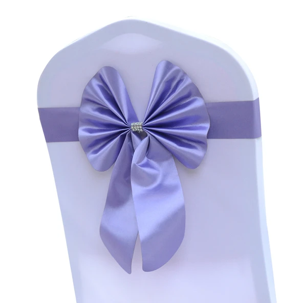 Fiyonklu Sandalye Kılıfı - Şampanya Altını - Resim 4