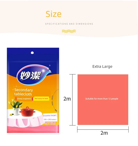 Beyaz Büzgülü Tek Kullanımlık Masa Örtüsü - 30 Adet - Resim 9