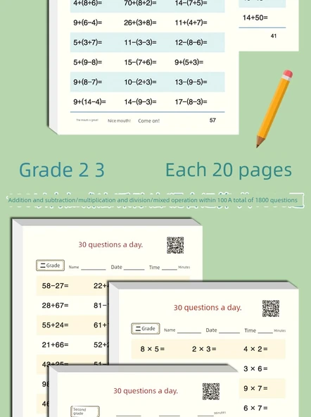 Günlük Aritmetik Alıştırma Kitabı - Okul Öncesi - 30 Soru [3 Versiyon] + On Yöntem + Çocuklar - Resim 10