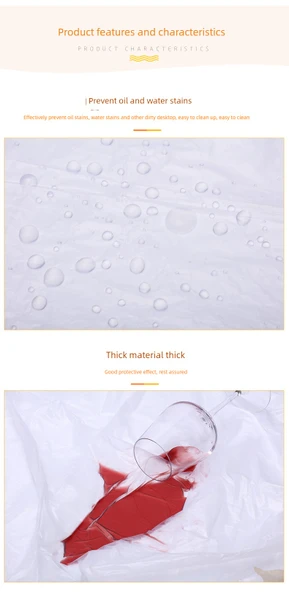 Beyaz Büzgülü Tek Kullanımlık Masa Örtüsü - 30 Adet - Resim 11